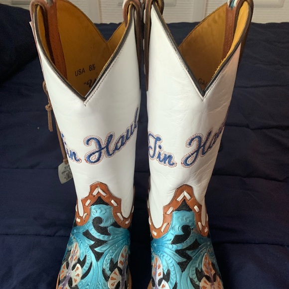 Tin Haul Shoes Tin Haul Guns Roses Theme Leather Cowboy Boots Poshmark